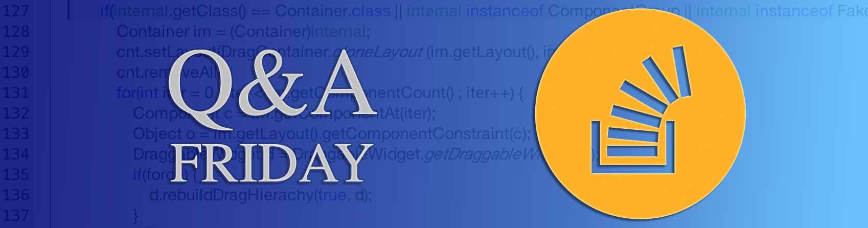 Questions of the Week XIII